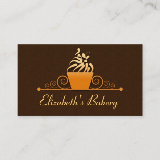 Customizable simple cupcake modern business card