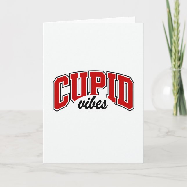 Simple Cupid Vibes Card (Front)