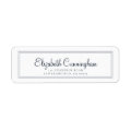 Simple Cursive Script Return Address Label | Zazzle