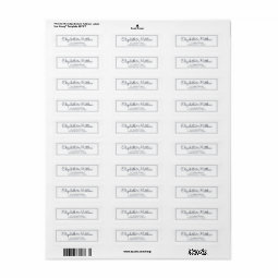 Simple Cursive Script Return Address Label | Zazzle