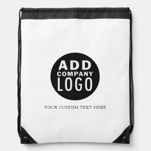 Simple Custom Add A Logo Drawstring Bag