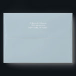 Simple custom address light blue color envelope<br><div class="desc">Simple custom address light blue color envelope
Can be customized to suit your needs.</div>