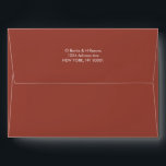Simple custom address terracotta color envelope<br><div class="desc">Can be customized to suit your needs.</div>