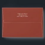 Simple custom address terracotta color envelope<br><div class="desc">Can be customized to suit your needs.</div>