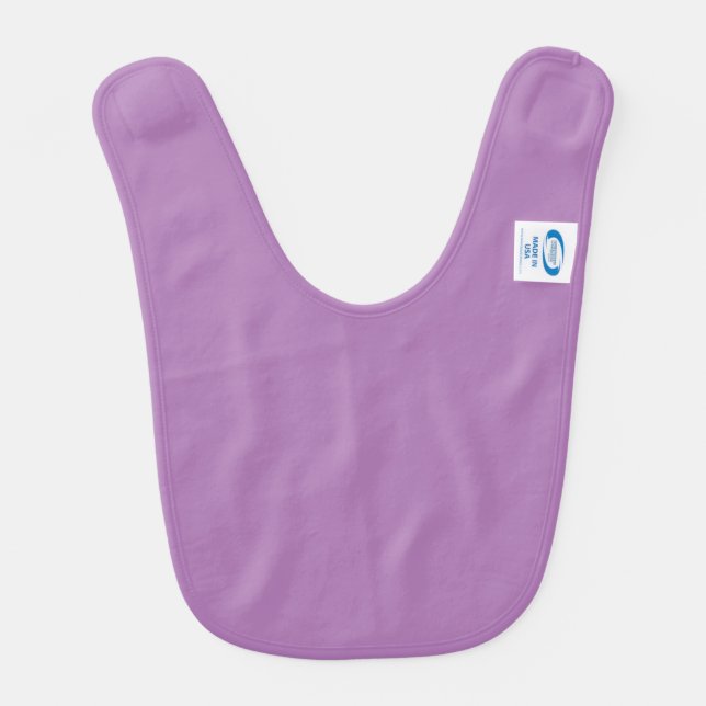 simple custom BLACK mandala monogram add your name Baby Bib (Back)
