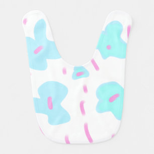 simple custom BLACK mandala monogram add your name Baby Bib