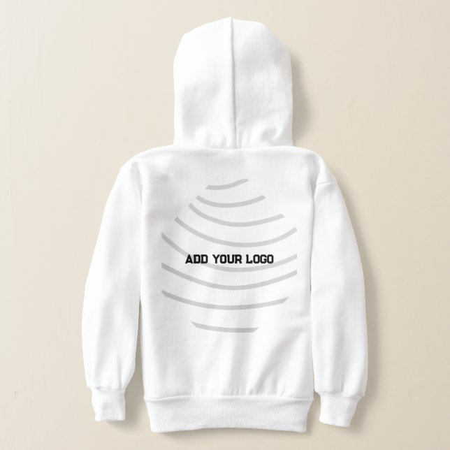 simple custom BLACK mandala monogram add your name Hoodie (Laydown Back)