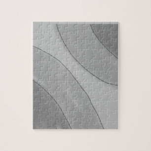 simple custom BLACK mandala monogram add your name Jigsaw Puzzle