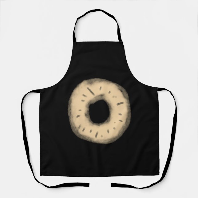simple custom blue purple black leaves add logo  t apron (Front)