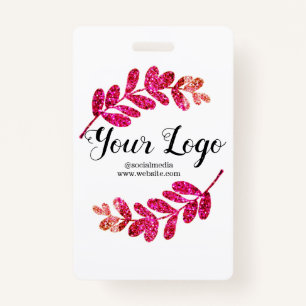 simple custom blue purple black leaves add logo  t badge