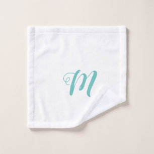 simple custom blue purple black leaves add your t wash cloth