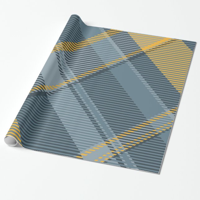 Simple Custom Branded Herringbone Wrapping Paper (Unrolled)
