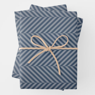 Simple Custom Branded Herringbone Wrapping Paper Sheets