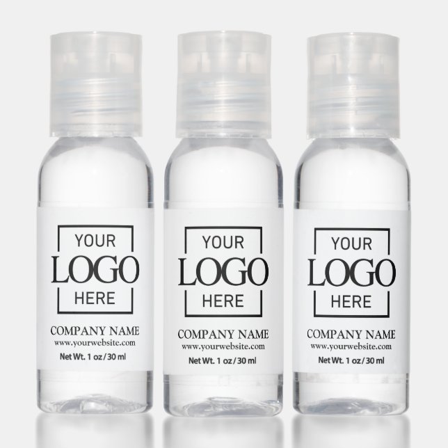 Simple Custom Business Company Logo Promotional Hand Sanitizer (Set)