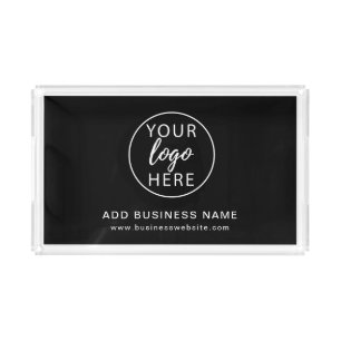 Simple Custom Business Logo Acrylic Tray