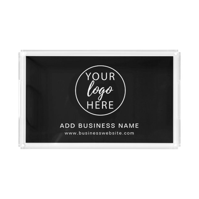 Simple Custom Business Logo Acrylic Tray (Front)