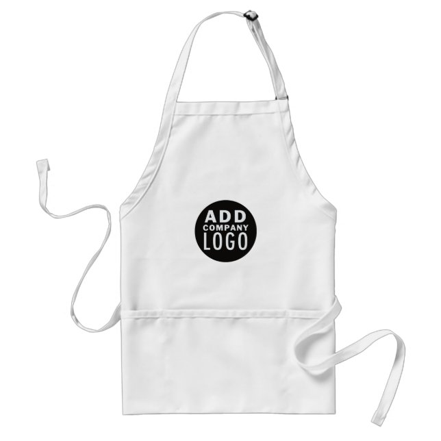 Simple Custom Business Logo Adult Apron (Front)