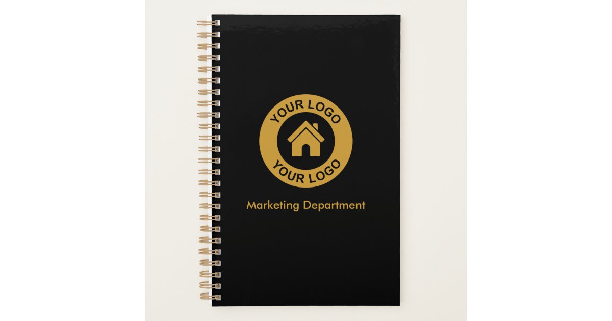 Simple Custom Business Logo And Text Promotional Planner | Zazzle