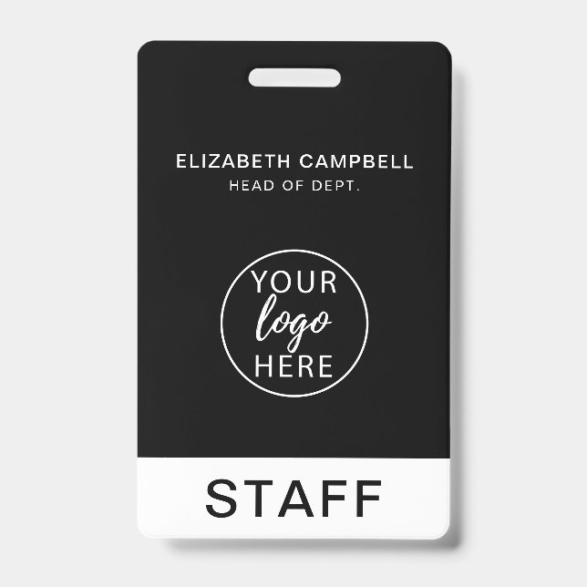 Simple Custom Business Logo  Badge (Front)