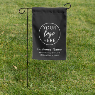 Simple Custom Business Logo Garden Flag
