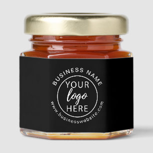 Simple Custom Business Logo Honey Jar Favors