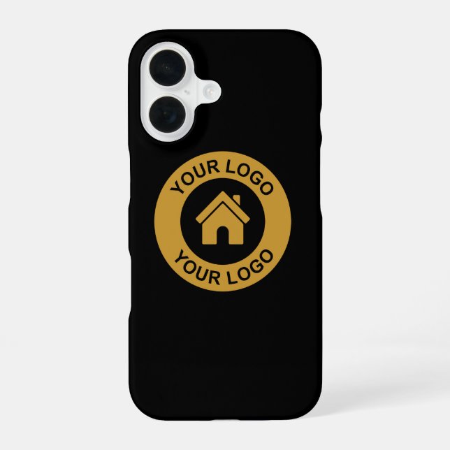 Simple Custom Business Logo iPhone Case (Back)