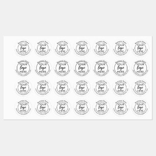 Simple Custom Business Logo Iron On Labels