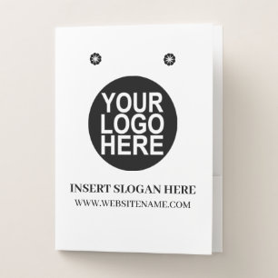 Simple Custom Business Logo Pocket Folder