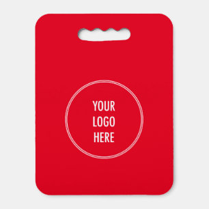 Simple Custom Business Logo Red Seat Cushion