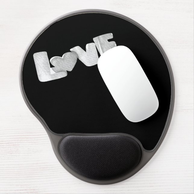 Simple Custom Business logo template Gel Mouse Pad (Left Side)