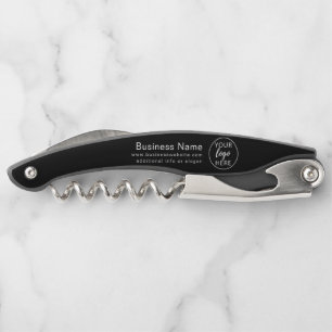 Simple Custom Business Logo Waiter's Corkscrew