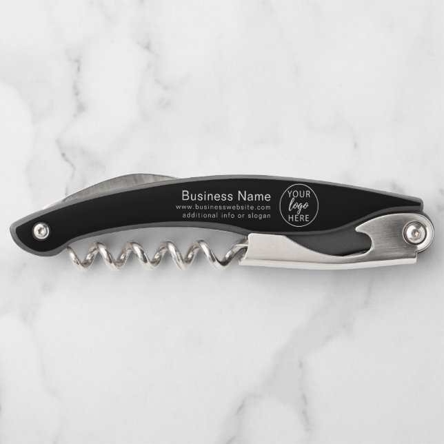 Simple Custom Business Logo  Waiter's Corkscrew (Back)