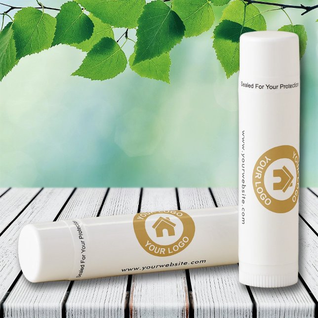Simple Custom Business Logo Website Promotional Lip Balm (Creator Uploaded)