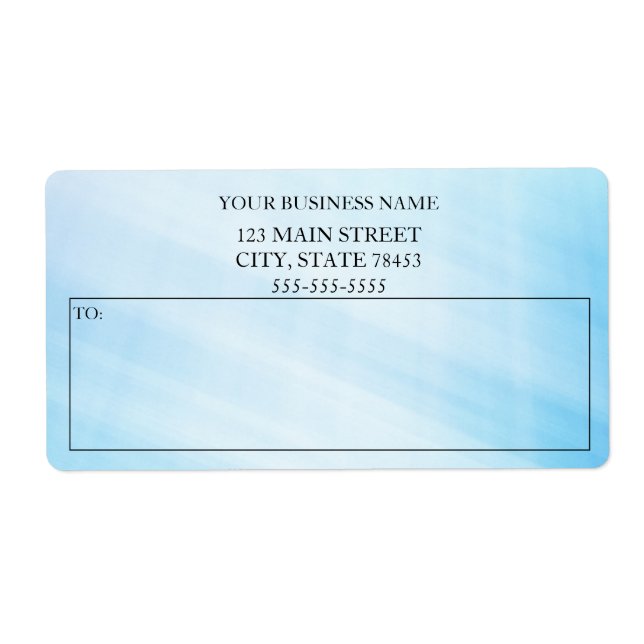 Simple Custom business shipping labels (Front)