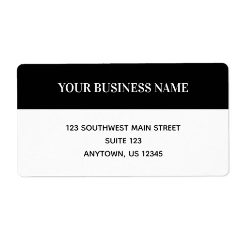 Simple Custom Business Shipping Labels