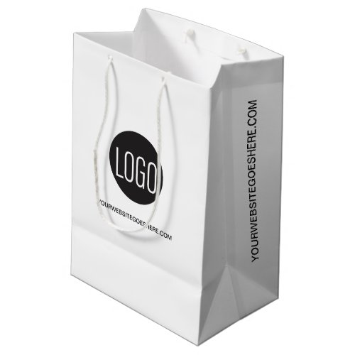 Simple Custom Business website Your Logo website Medium Gift Bag
