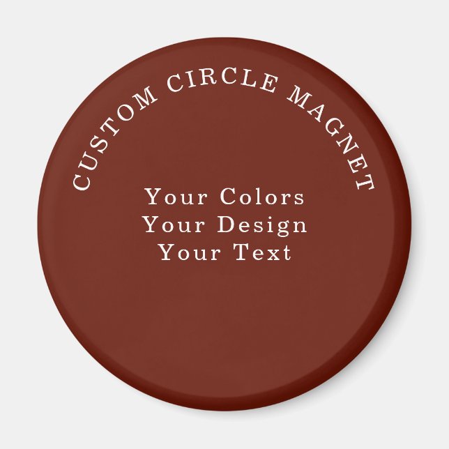 Simple Custom Circle Magnet (Front)