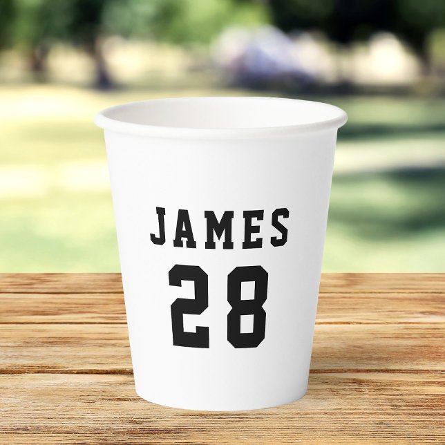 Simple Custom Color Varsity Paper Cups (Creator Uploaded)