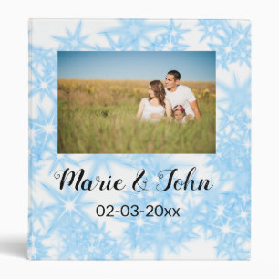 simple custom colorful blue sparkle glitter throw  3 ring binder