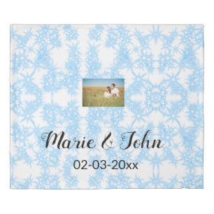 simple custom colorful blue sparkle glitter throw  duvet cover