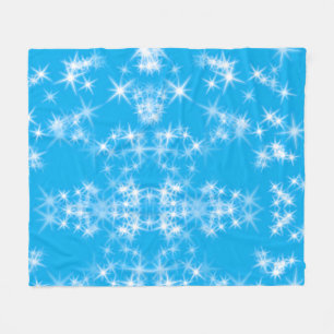 simple custom colorful blue sparkle glitter throw  fleece blanket