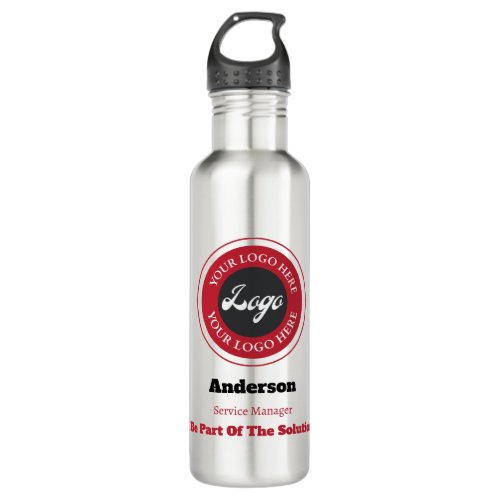 Simple Custom Company Business Logo Stainless Steel Water Bottle