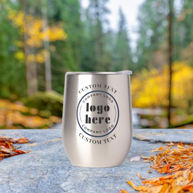 Simple Custom Company Logo Business Promotional Thermal Wine Tumbler (Outdoor)