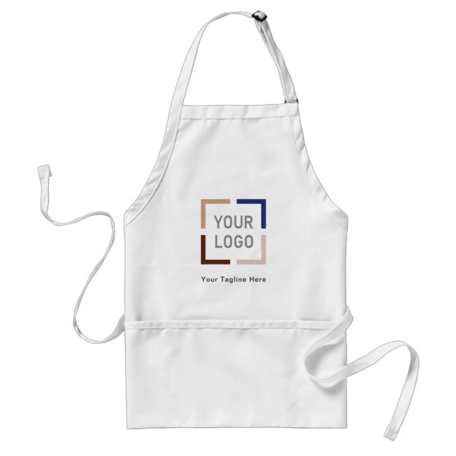 Simple Custom Company Logo personalized Adult Apro Adult Apron (Front)
