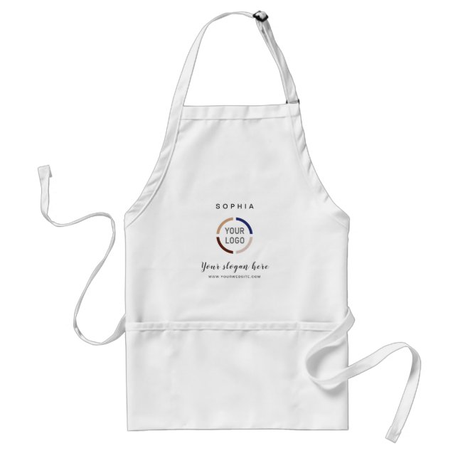 Simple Custom Company Logo personalized Adult Apron (Front)