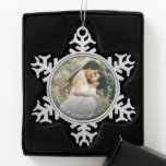Simple Custom Couple Photo and date Personalized Snowflake Pewter Christmas Ornament<br><div class="desc">❄️ Celebrate Your Love This Custom Couple Photo Snowflake Ornament is a sweet and meaningful way to celebrate your relationship during the holidays. Whether it’s your first Christmas together or a special milestone, this ornament turns your favorite photo into a keepsake that lasts for years. 💑 Personal Touch Personalize with...</div>
