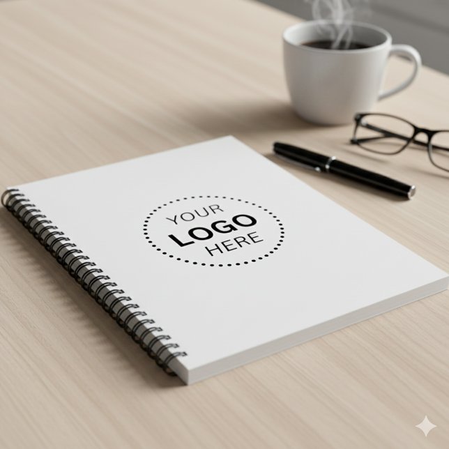 Simple Custom Design 8.5" x 11" Deluxe Spiral Notebook (Creator Uploaded)