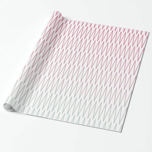 Simple Custom Design Branded Herringbone Wrapping Paper (Unrolled)