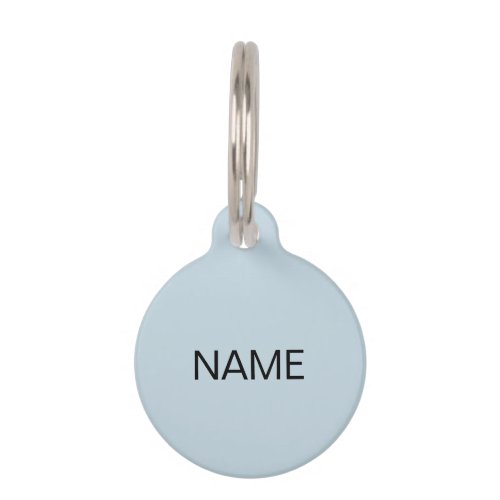 Simple Custom dog Name contact information Pet ID Tag