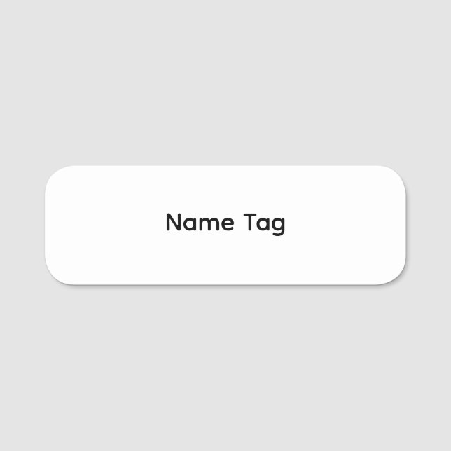 Simple Custom | Dry Erase Name Tag (Front)
